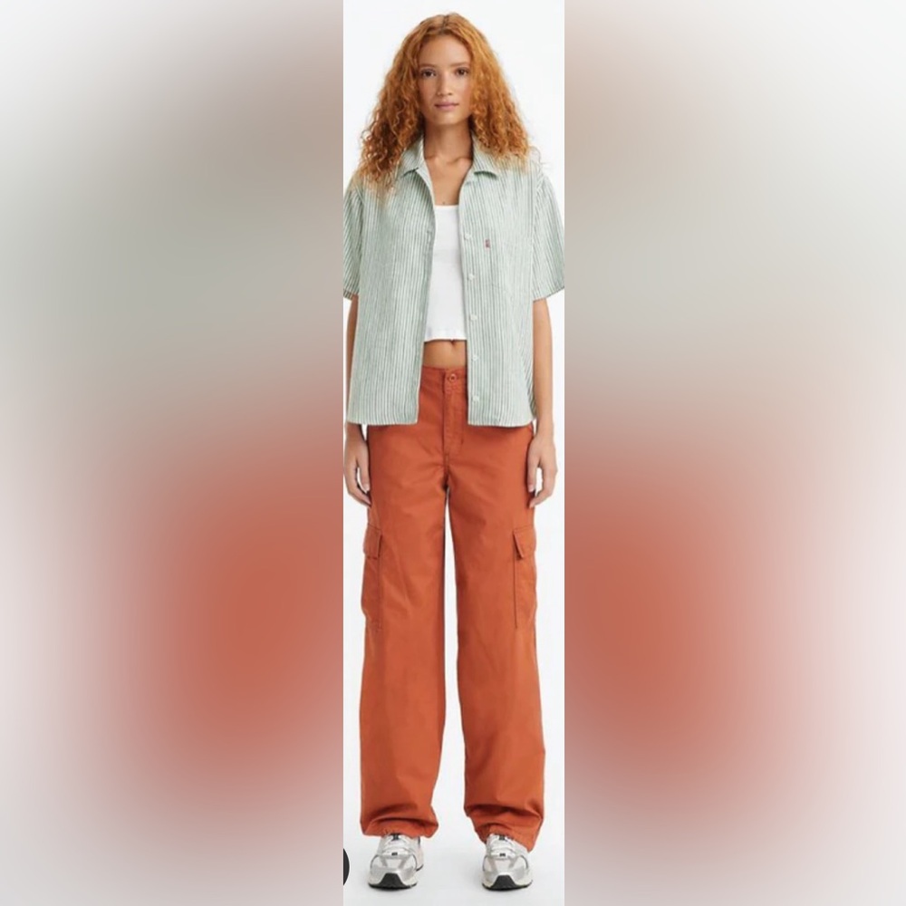 Levi's Rust Orange Cargo Trousers
